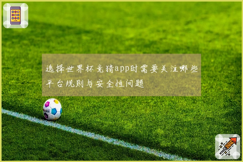 选择世界杯竞猜app时需要关注哪些平台规则与安全性问题